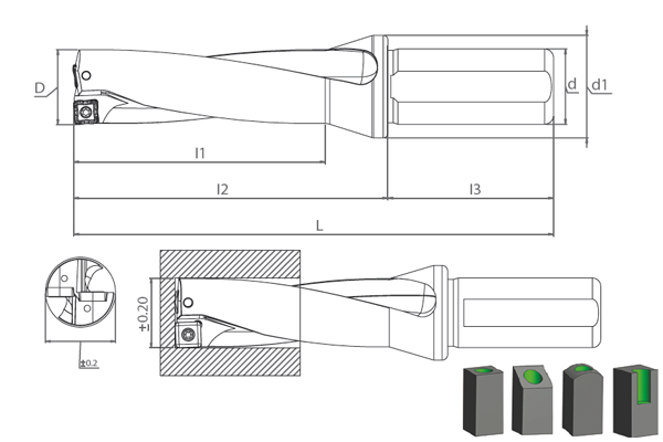 SDUM SOMT D3 U-DRILL