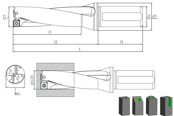 SDUM SPGT D3 U-DRILL