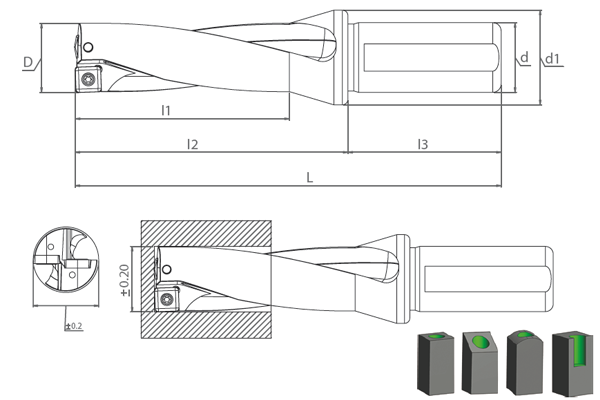 SDUM SPMT(PD) / XOMT(PD) D3 K-DRILL