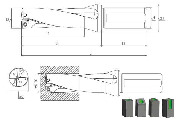 SDUM SPMT(PD) / XOMT(PD) D4 K-DRILL