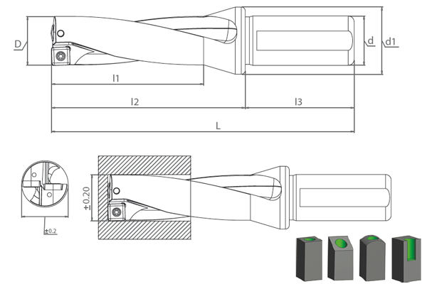 SDUM SPMT(PD) / XOMT(PD) D5 K-DRILL